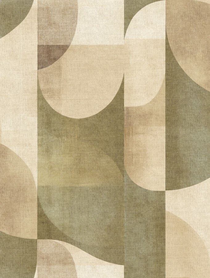 Vliesová obrazová tapeta na zeď, béžová, zelená, obrazce, TND29094, Terra Nova, Decoprint - Decoprint