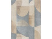 Vliesová obrazová tapeta na zeď, modrá, béžová, obrazce, TND29092, Terra Nova, Decoprint