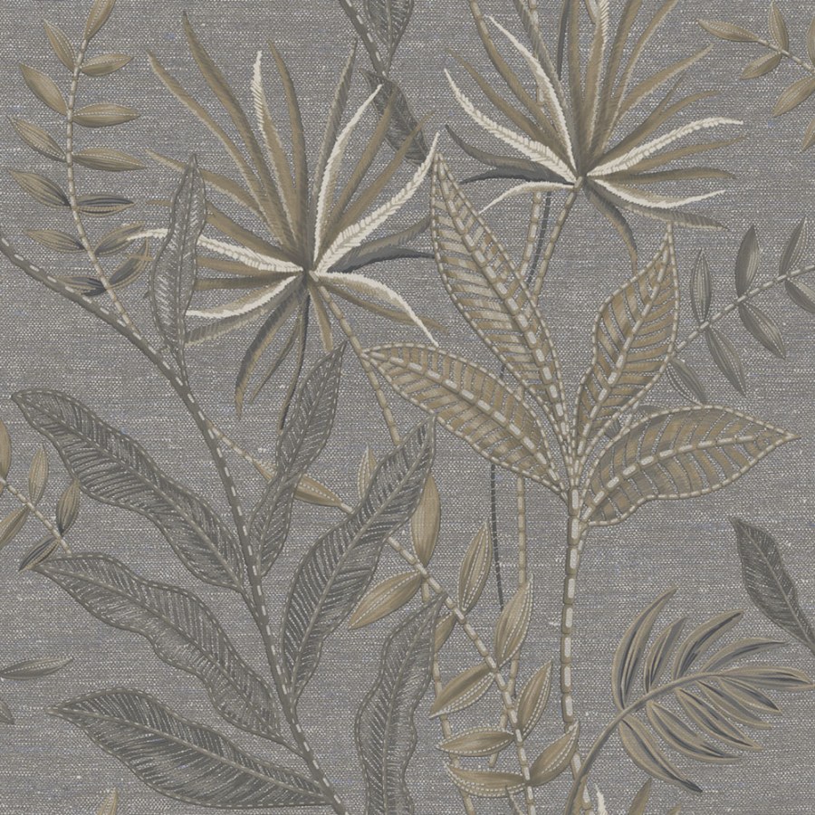 Tapety Yara - Decoprint - Vliesová tapeta na zeď, černá, hnědá, listy, TN29084, Terra Nova, Decoprint Vliesová tapeta na zeď, černá, hnědá, listy, TN29084, Terra Nova, Decoprint - Decoprint