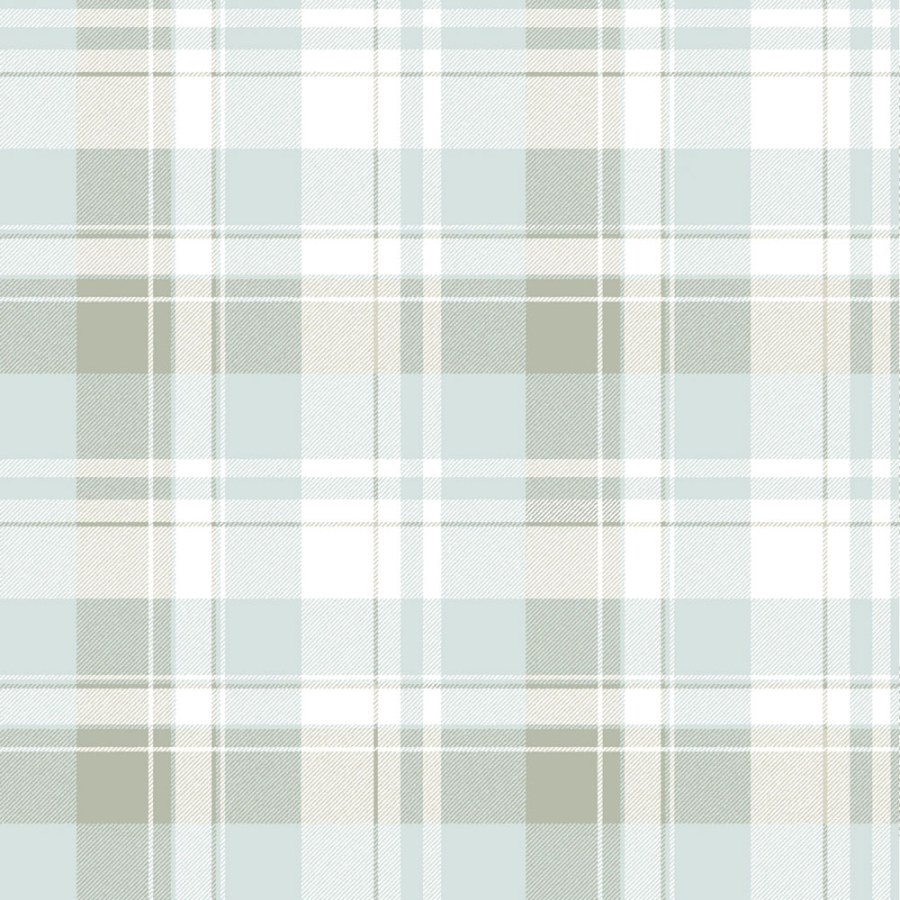 Vliesová tapeta na zeď, modrá, imitace kárované látky, 4492, Momi, Parato by Cristiana Masi - Parato by Cristiana Masi