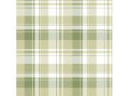 Vliesová tapeta na zeď, zelená, imitace kárované látky, 4490, Momi, Parato by Cristiana Masi