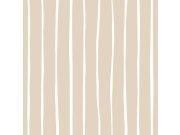 Vliesová tapeta na zeď, béžovo-bílá, proužky, 4461, Momi, Parato by Cristiana Masi