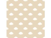 Vliesová tapeta na zeď, béžová, bílá, mráčky, 4458, Momi, Parato by Cristiana Masi