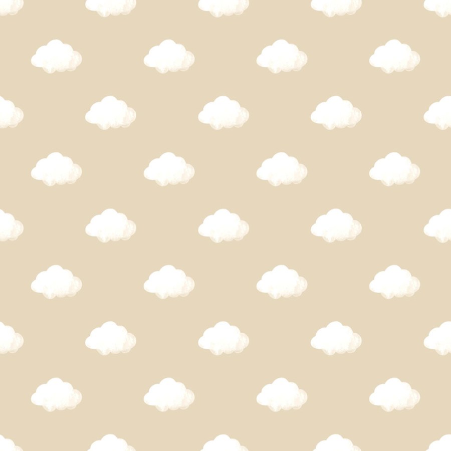 Vliesová tapeta na zeď, béžová, bílá, mráčky, 4458, Momi, Parato by Cristiana Masi - Parato by Cristiana Masi