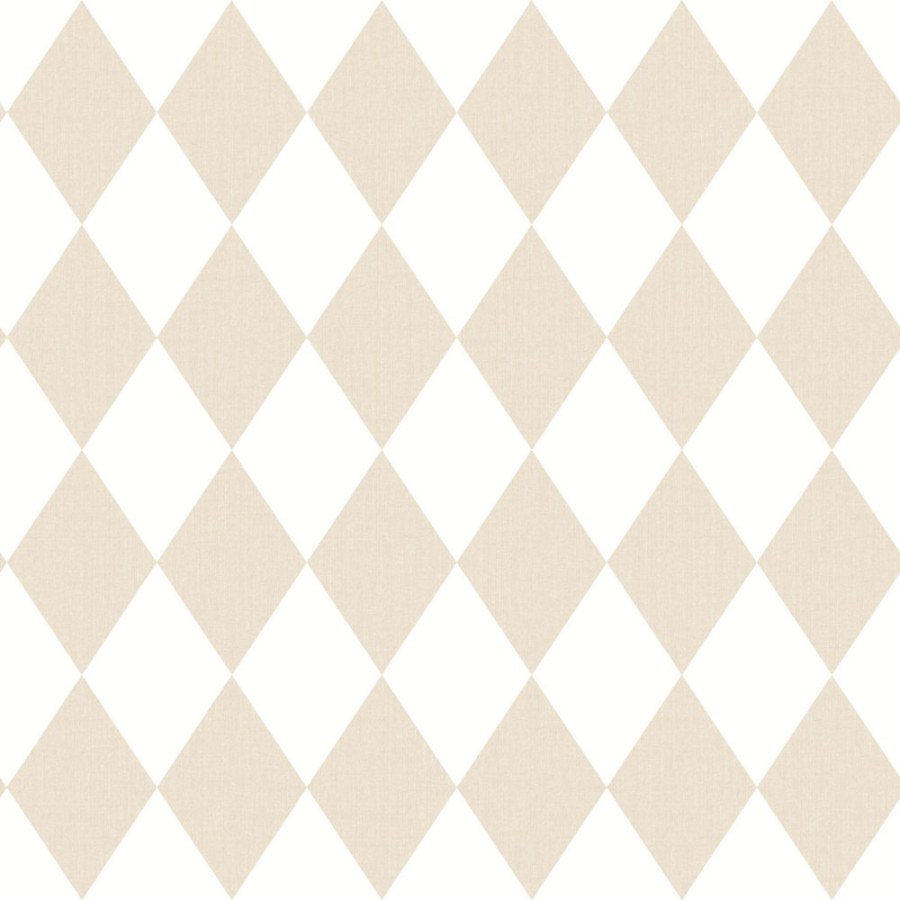 Vliesová tapeta na zeď, béžová, bílá, kosočtverce, 4446, Momi, Parato by Cristiana Masi - Parato by Cristiana Masi