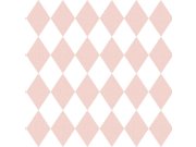Vliesová tapeta na zeď, růžová, bílá, kosočtverce, 4445, Momi, Parato by Cristiana Masi