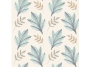 Vliesová tapeta na zeď, modrá, zlatá, listy, 4415, Momi, Parato by Cristiana Masi