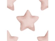 Vliesová tapeta na zeď, růžová, bílá, hvězdy, 4407, Momi, Parato by Cristiana Masi