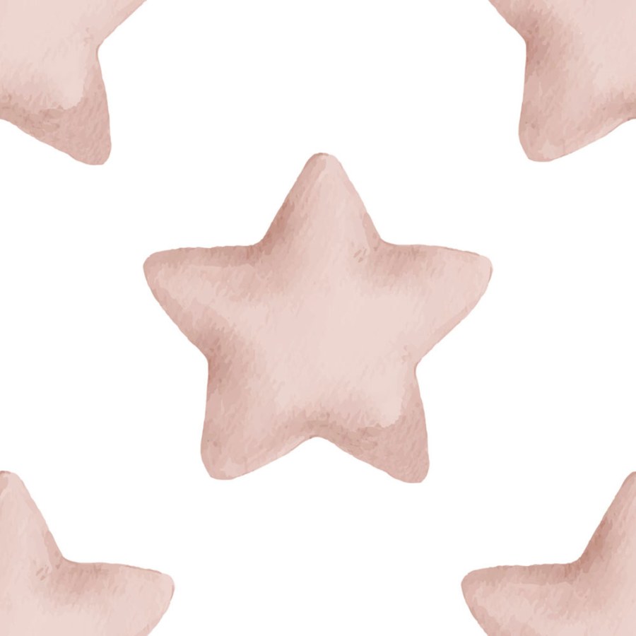 Vliesová tapeta na zeď, růžová, bílá, hvězdy, 4407, Momi, Parato by Cristiana Masi - Parato by Cristiana Masi