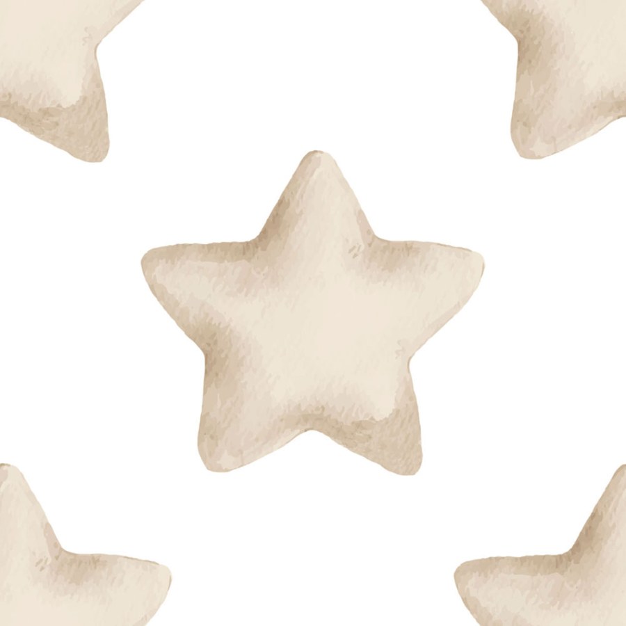 Vliesová tapeta na zeď, béžová, bílá, hvězdy, 4406, Momi, Parato by Cristiana Masi - Parato by Cristiana Masi
