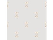 Dětská vliesová tapeta na zeď, šedá, zlatá, balerínky, 4433, Momi, Parato by Cristiana Masi