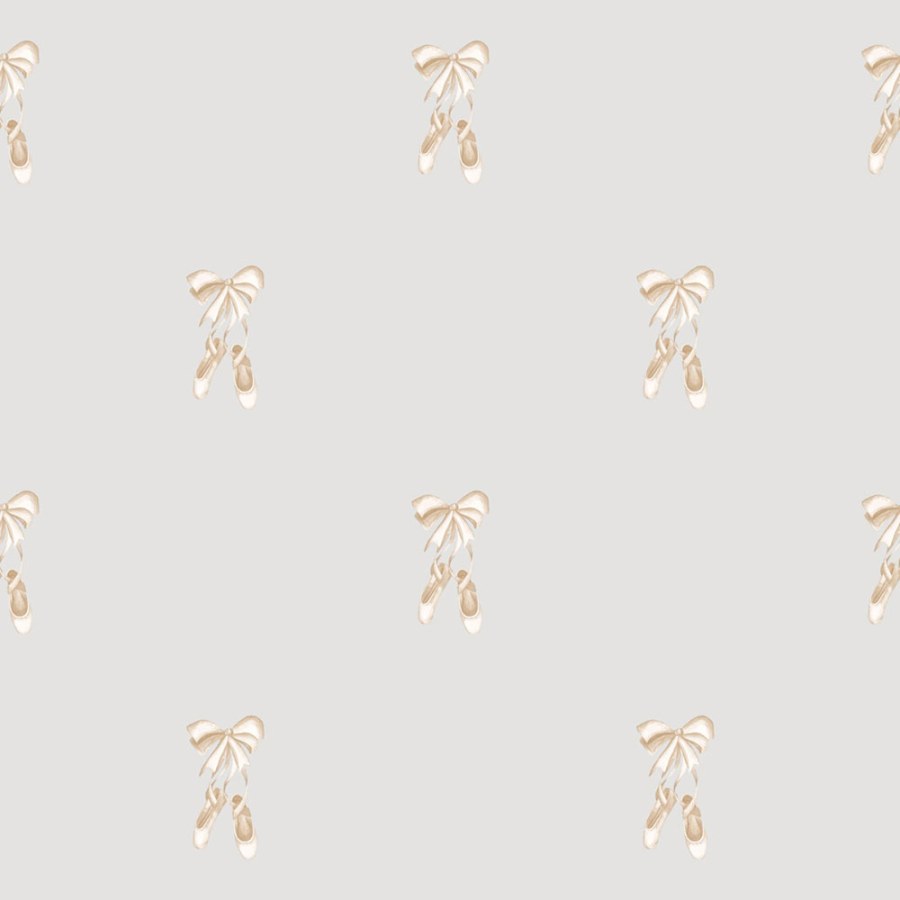 Dětská vliesová tapeta na zeď, šedá, zlatá, balerínky, 4433, Momi, Parato by Cristiana Masi - Parato by Cristiana Masi