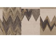 Geometrická vliesová tapeta na zeď, béžová, hnědá, imitace látky, 6679, Metamorphosis, Parato by Cristiana Masi