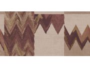 Geometrická vliesová tapeta na zeď, hnědá, béžová, imitace látky, 6674, Metamorphosis, Parato by Cristiana Masi