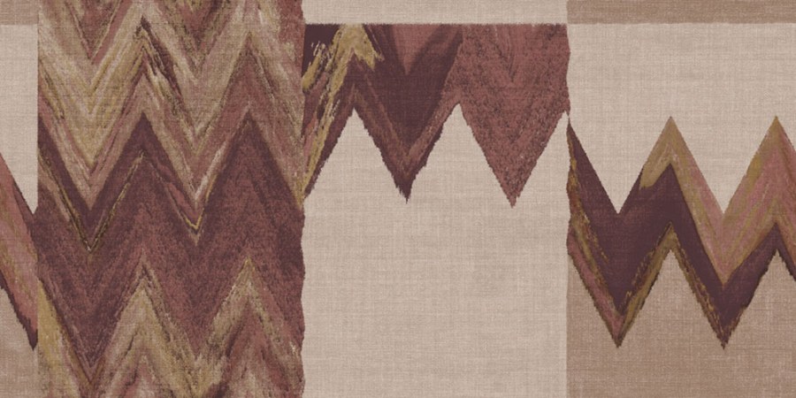 Geometrická vliesová tapeta na zeď, hnědá, béžová, imitace látky, 6674, Metamorphosis, Parato by Cristiana Masi - Parato by Cristiana Masi