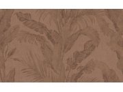 Luxusní vliesová tapeta na zeď, hnědá, listy, imitace stěrkové omítky, 6609, Metamorphosis, Parato by Cristiana Masi