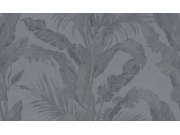 Luxusní vliesová tapeta na zeď, modrá, listy, imitace stěrkové omítky, 6607, Metamorphosis, Parato by Cristiana Masi