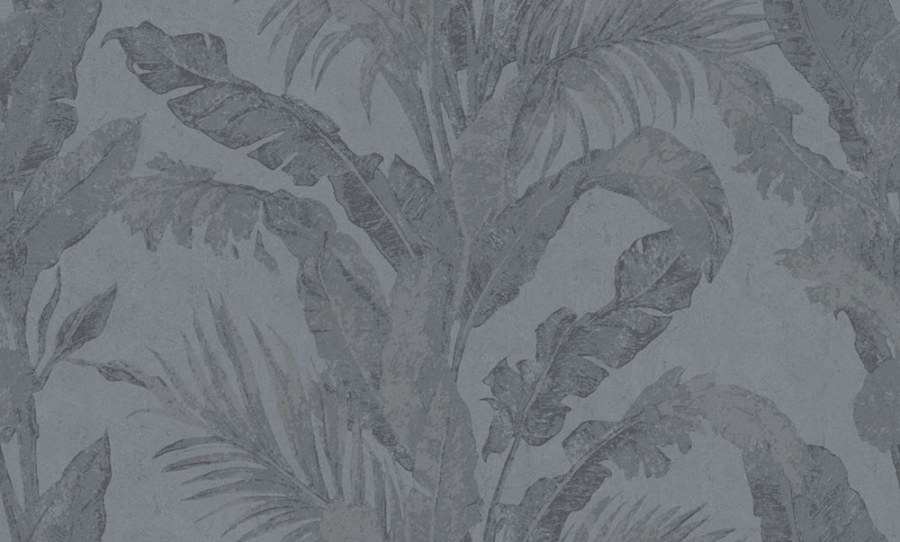 Luxusní vliesová tapeta na zeď, modrá, listy, imitace stěrkové omítky, 6607, Metamorphosis, Parato by Cristiana Masi - Parato by Cristiana Masi