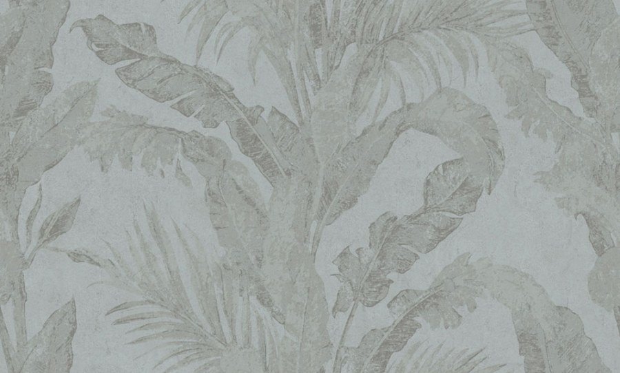 Luxusní vliesová tapeta na zeď, šedá, modrá, listy, imitace stěrkové omítky, 6606, Metamorphosis, Parato by Cristiana Masi - Parato by Cristiana Masi