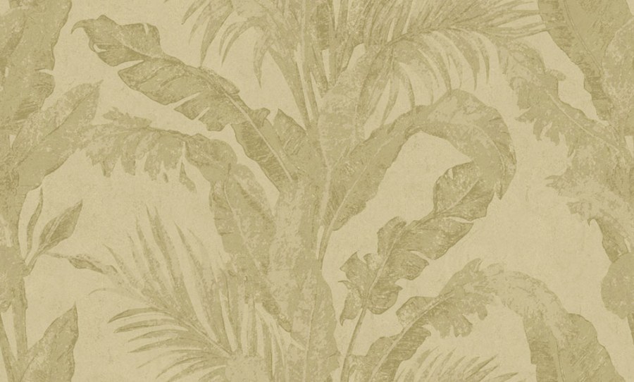 Luxusní vliesová tapeta na zeď, zelená, zlatá, listy, imitace stěrkové omítky, 6605, Metamorphosis, Parato by Cristiana Masi - Parato by Cristiana Masi