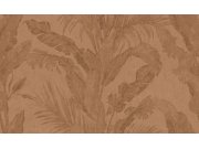 Luxusní vliesová tapeta na zeď, bronzová, hnědá, listy, imitace stěrkové omítky, 6604, Metamorphosis, Parato by Cristiana Masi