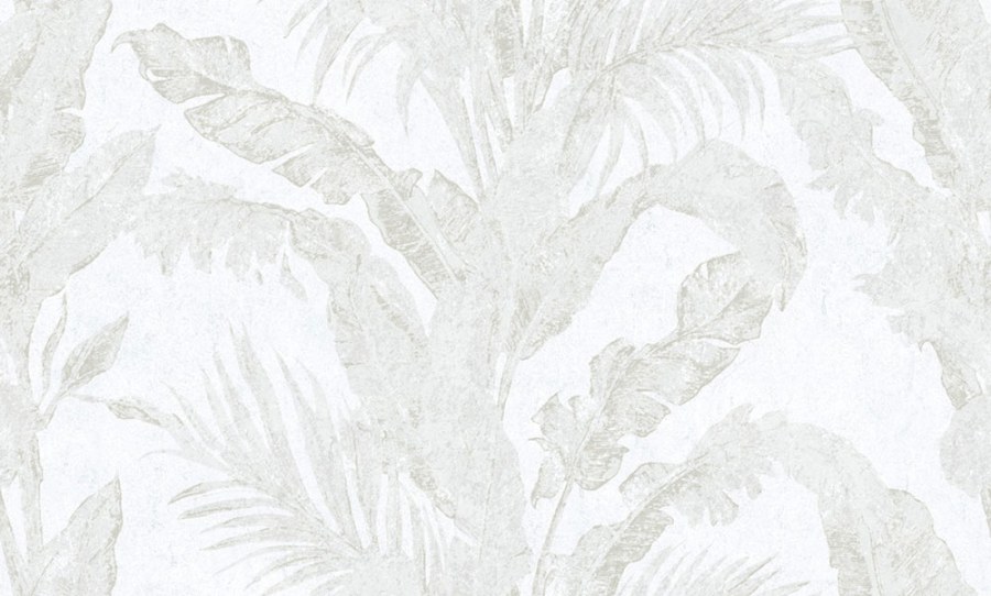 Luxusní vliesová tapeta na zeď, šedá, bílá, listy, imitace stěrkové omítky, 6601, Metamorphosis, Parato by Cristiana Masi - Parato by Cristiana Masi