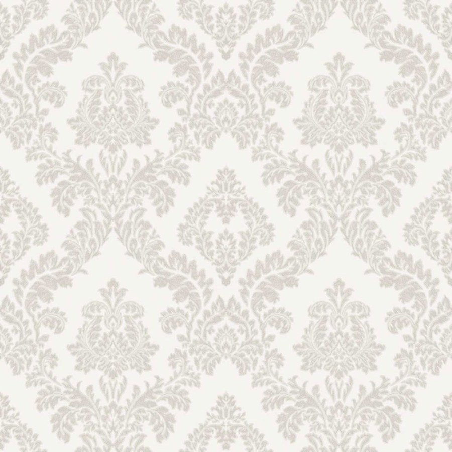 Vliesová tapeta na zeď, stříbrno-bílá, zámecký vzor, 7741, Agora, Parato by Cristiana Masi - Parato by Cristiana Masi