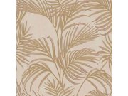 Luxusní hnědo-béžová vliesová tapeta s palmovými listy, 7732 Agora Parato by Cristiana Masi