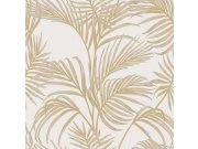 Luxusní krémovo-béžová vliesová tapeta s palmovými listy, 7731, Agora, Parato by Cristiana Masi