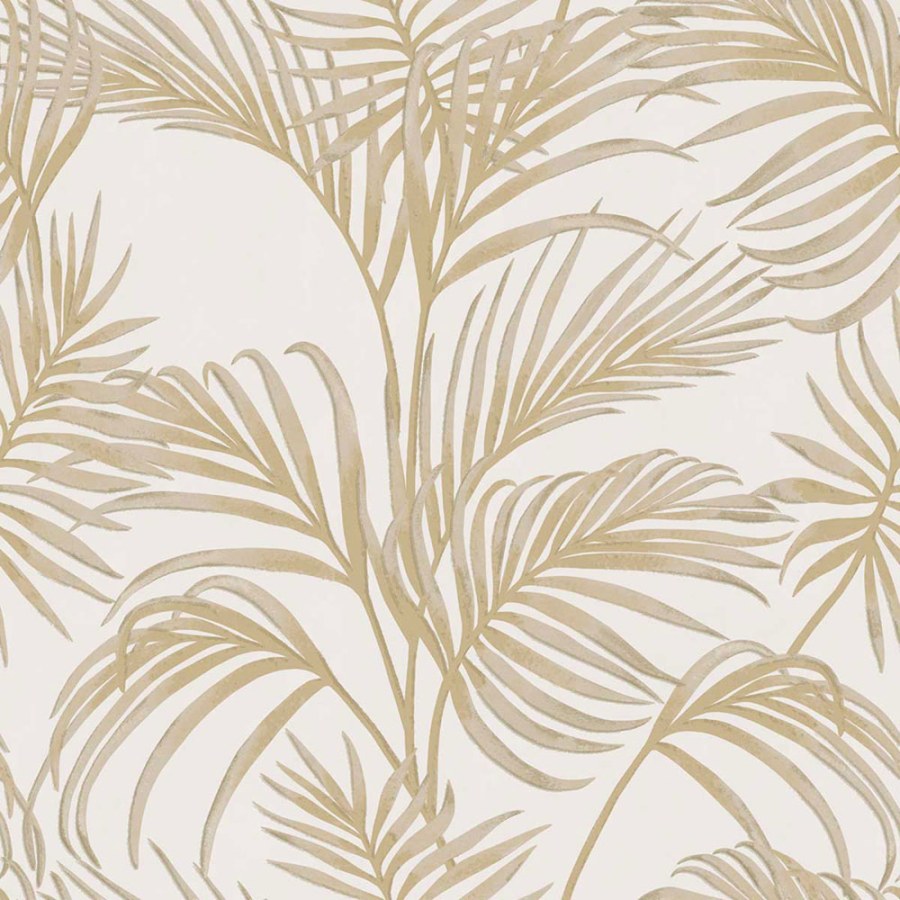 Luxusní krémovo-béžová vliesová tapeta s palmovými listy, 7731, Agora, Parato by Cristiana Masi - Parato by Cristiana Masi