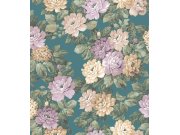 Květinová vliesová tapeta na zeď, zelená, fialová, 7719, Agora, Parato by Cristiana Masi