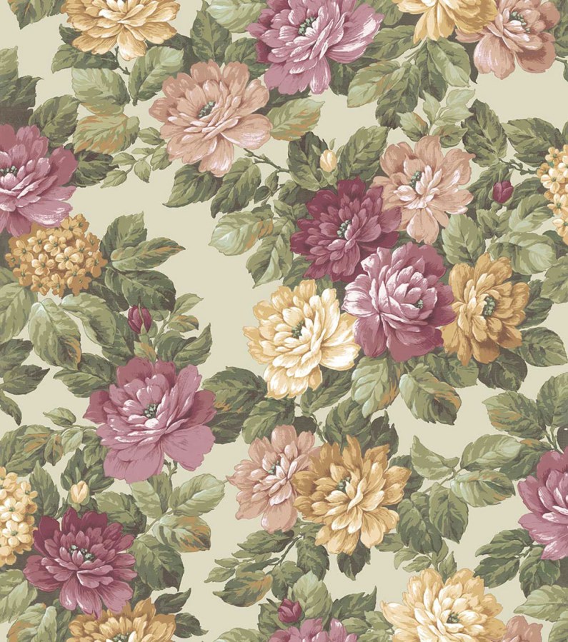 Květinová vliesová tapeta na zeď, zelená, béžová, 7718, Agora, Parato by Cristiana Masi - Parato by Cristiana Masi