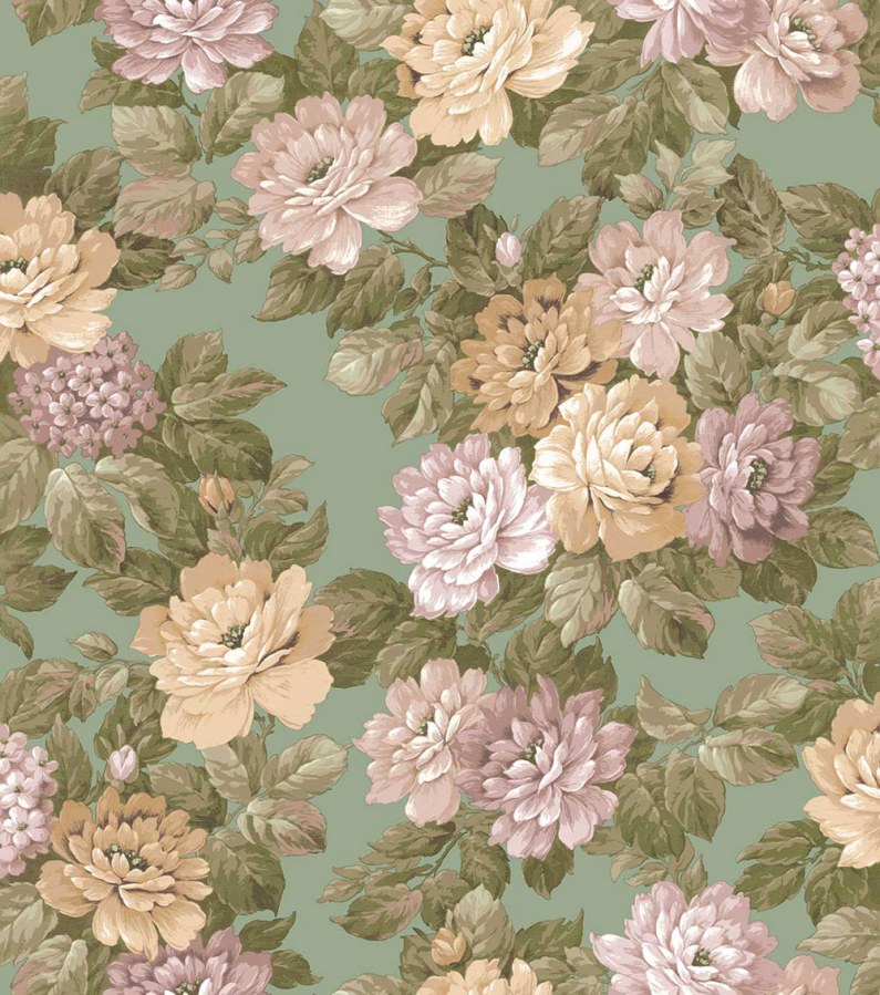 Květinová vliesová tapeta na zeď, zelená, růžová, 7715, Agora, Parato by Cristiana Masi - Parato by Cristiana Masi