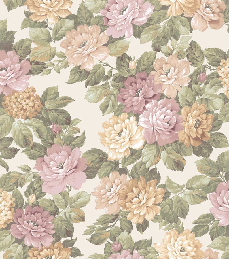 Květinová vliesová tapeta na zeď, růžová, zelená, 7714, Agora, Parato by Cristiana Masi - Parato by Cristiana Masi