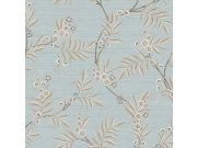 Vliesová tapeta na zeď, bledě modrá, béžová, rozkvetlé větvičky, 7706, Agora, Parato by Cristiana Masi