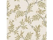 Vliesová tapeta na zeď, růžová, zelená, rozkvetlé větvičky, 7702, Agora, Parato by Cristiana Masi