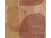 Geometrická vliesová obrazová tapeta na zeď, hnědá, červená, IMD28132, Imani, Decoprint Tapety Yara - Decoprint