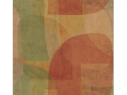 Geometrická vliesová obrazová tapeta na zeď, červená, zelená, IMD28130, Imani, Decoprint