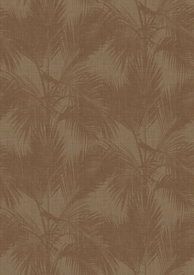 Vliesová obrazová tapeta na zeď, palmové listy, hnědá, černá, IMD28123, Imani, Decoprint - Decoprint