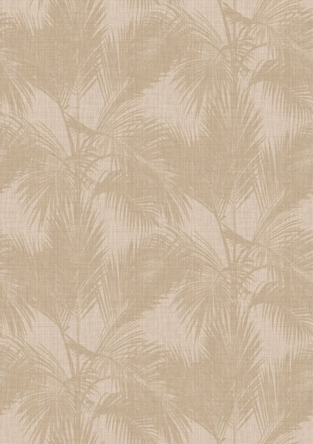 Vliesová obrazová tapeta na zeď, palmové listy, béžová, hnědá, IMD28122, Imani, Decoprint