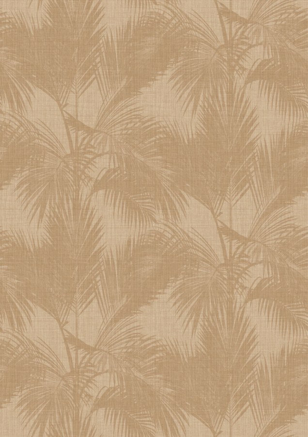 Vliesová obrazová tapeta na zeď, palmové listy, hnědá, béžová, IMD28121, Imani, Decoprint