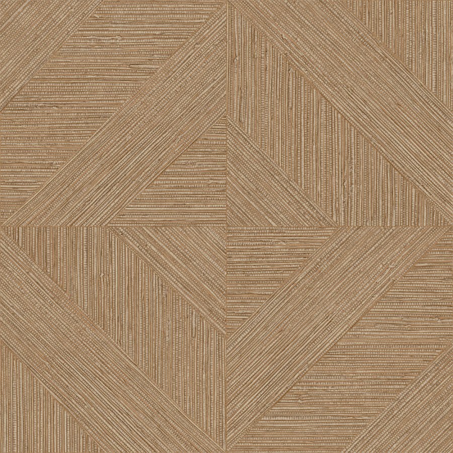 Vliesová tapeta na zeď, parketový vzor, textura rohože, hnědá, žlutá, IM28013, Imani, Decoprint - Decoprint