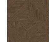 Vliesová tapeta na zeď, parketový vzor, textura rohože, hnědá, černá, IM28012, Imani, Decoprint