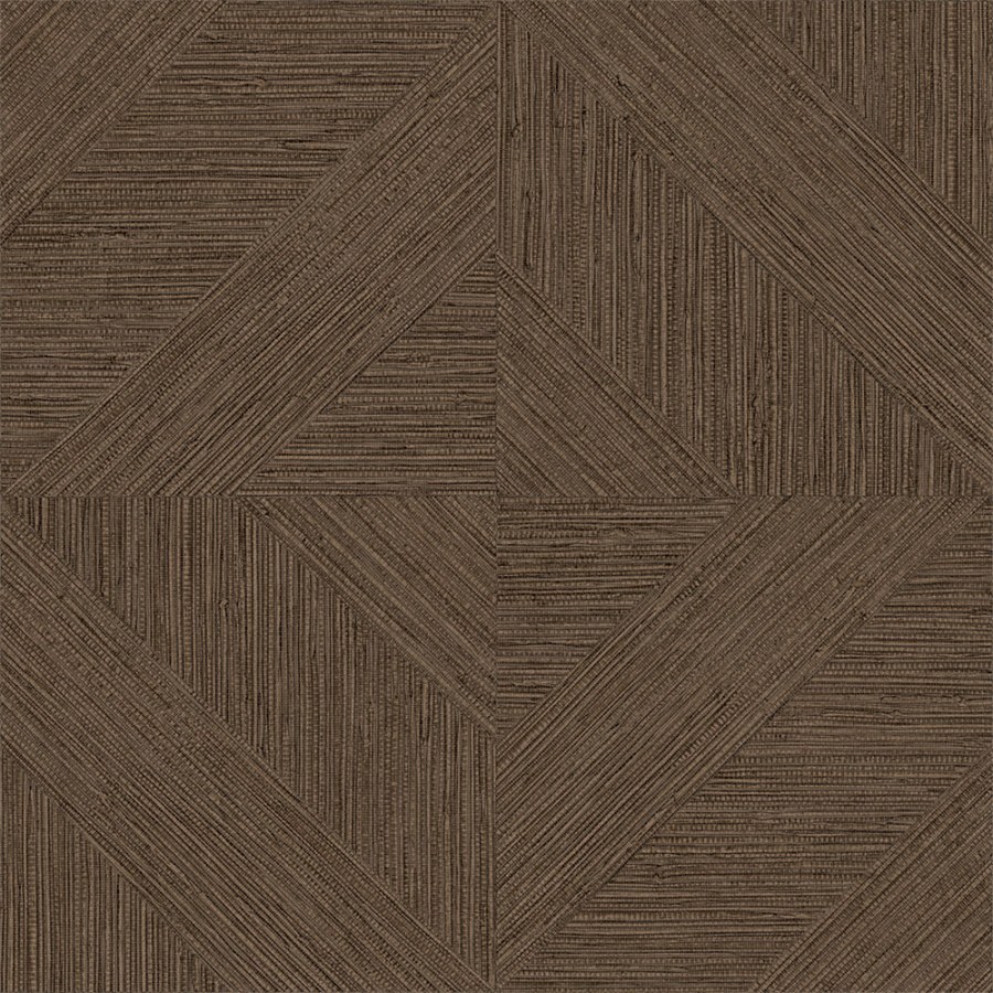 Vliesová tapeta na zeď, parketový vzor, textura rohože, hnědá, černá, IM28012, Imani, Decoprint - Decoprint