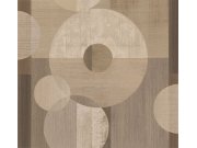 Geometrická vliesová obrazová tapeta na zeď, béžová, hnědá, IMD28142, Imani, Decoprint Tapety Yara - Decoprint
