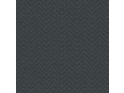Geometrická vliesová tapeta na zeď, šedá, černá, imitace látky, 140090, Abigail Ahern vol.1, Graham& Brown