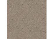 Geometrická vliesová tapeta na zeď, hnědá, šedá, imitace pleteniny, 140087, Abigail Ahern vol.1, Graham& Brown