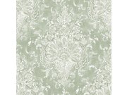 Zámecká vliesová tapeta na zeď, zelená, šedá, 130105, Laura Ashley 4, Graham & Brown