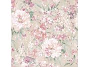 Vliesová tapeta na zeď růžová, bílá, květinový vzor, 140329, Laura Ashley 4