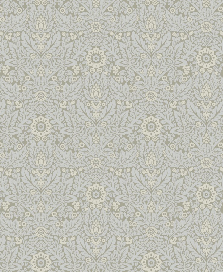 Květinová vliesová tapeta na zeď, zelená, modrá, 140322, Laura Ashley 4 - Laura Ashley